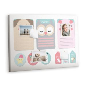 Tablica korkowa z nadrukiem planer + pinezki Organizer 428958