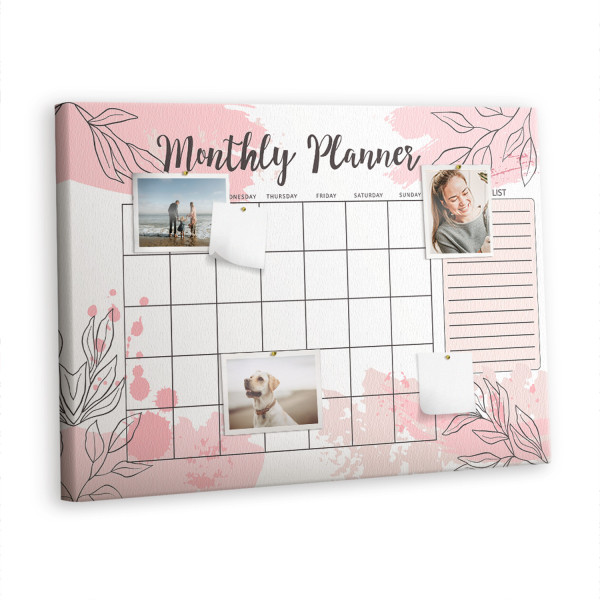 Tablica korkowa z nadrukiem planer + pinezki Organizer 529654