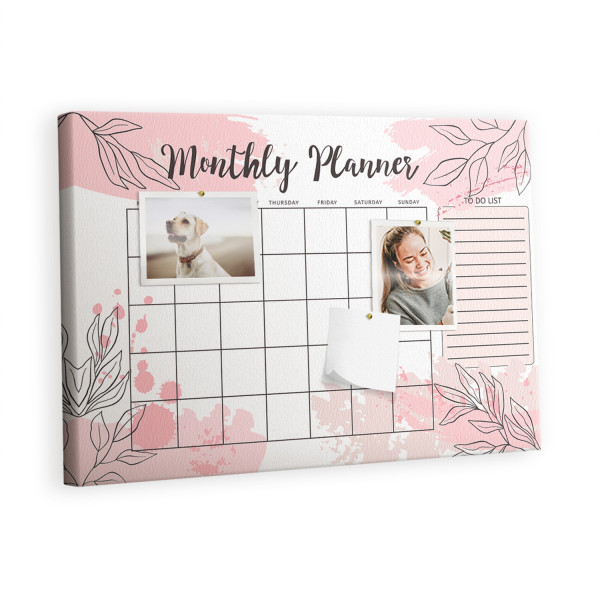 Tablica korkowa z nadrukiem planer + pinezki Organizer 529656