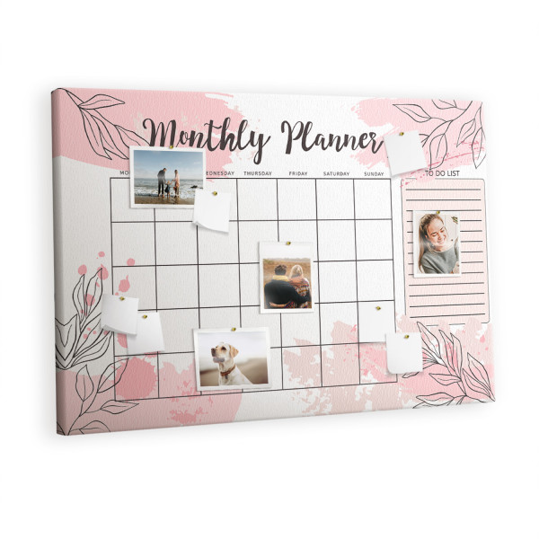 Tablica korkowa z nadrukiem planer + pinezki Organizer 530519