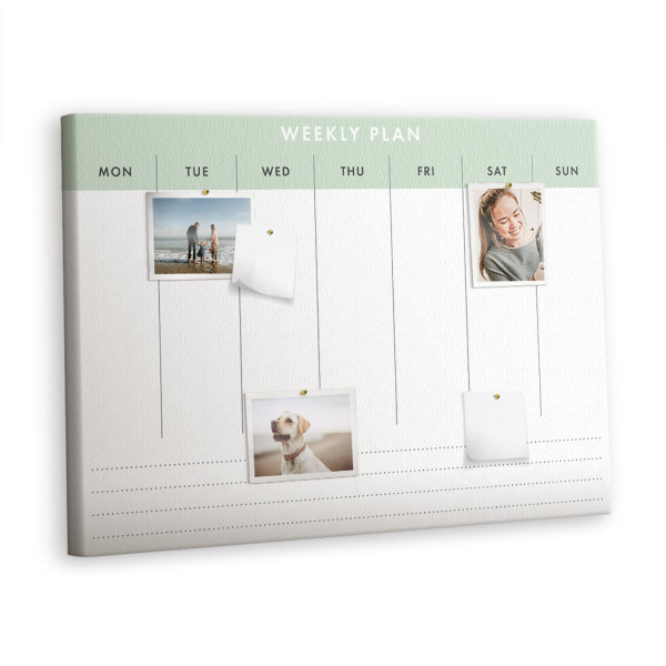 Tablica korkowa z nadrukiem planer + pinezki Organizer 383551
