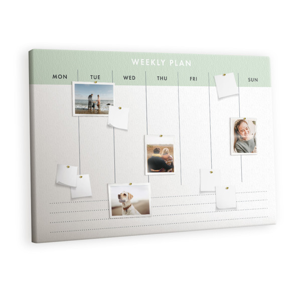 Tablica korkowa z nadrukiem planer + pinezki Organizer 383578