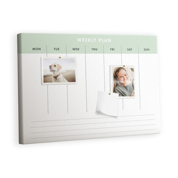 Tablica korkowa z nadrukiem planer + pinezki Organizer 383595
