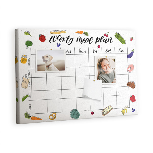 Tablica korkowa z nadrukiem planer + pinezki Organizer 407308
