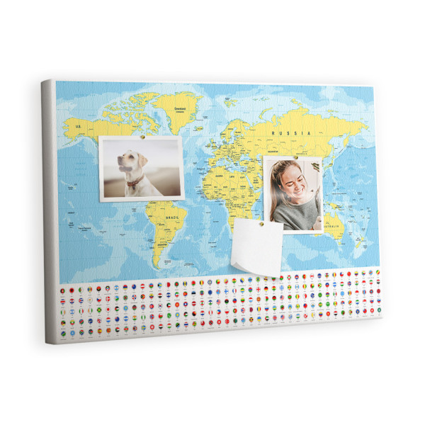 Tablica korkowa z nadrukiem planer + pinezki Organizer 407604