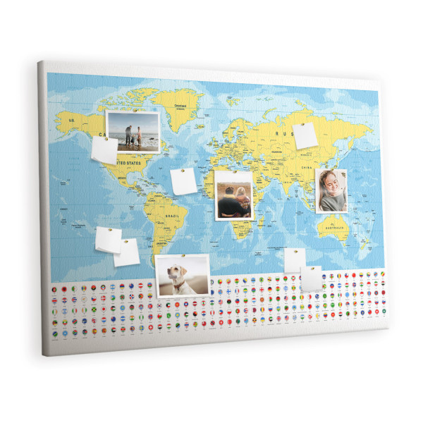 Tablica korkowa z nadrukiem planer + pinezki Organizer 407679