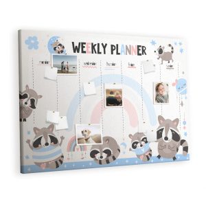 Tablica korkowa z nadrukiem planer + pinezki Planer 383518 Tablica korkowa z nadrukiem planer + pinezki Planer 383518