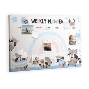 Tablica korkowa z nadrukiem planer + pinezki Planer 383585 Tablica korkowa z nadrukiem planer + pinezki Planer 383585