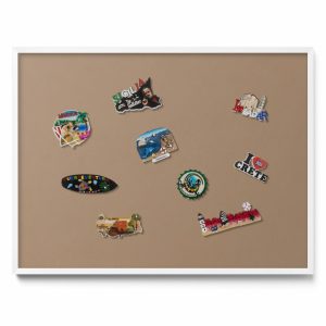 Tablica magnetyczna do powieszenia, jasnobrązowy, biała ramka, 80×60, Tulup 800620 Tablica magnetyczna do powieszenia, jasnobrązowy, biała ramka, 80×60, Tulup 800620