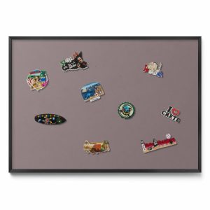 Tablica magnetyczna, jasny brązowy, czarna rama, 100×70, Tulup 800501 Tablica magnetyczna, jasny brązowy, czarna rama, 100×70, Tulup 800501
