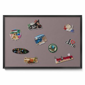 Tablica magnetyczna, jasny brązowy, czarna rama, 70×50, Tulup 800552 Tablica magnetyczna, jasny brązowy, czarna rama, 70×50, Tulup 800552