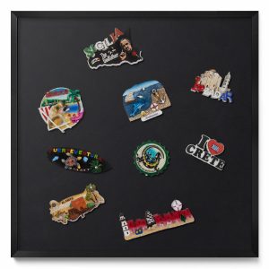 Tablica magnetyczna na magnesy, czarny, czarna rama, 50×50, Tulup 793175 Tablica magnetyczna na magnesy, czarny, czarna rama, 50×50, Tulup 793175