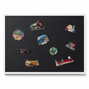 Tablica magnetyczna na magnesy, kolor czarny, biała ramka, 70×50, Tulup 800452 Tablica magnetyczna na magnesy, kolor czarny, biała ramka, 70×50, Tulup 800452