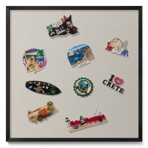 Tablica magnetyczna na magnesy, kremowy, czarna rama, 50×50, Tulup 793168 Tablica magnetyczna na magnesy, kremowy, czarna rama, 50×50, Tulup 793168