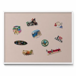 Tablica magnetyczna na magnesy, pudrowy róż beż, biała ramka, 80×60, Tulup 800491 Tablica magnetyczna na magnesy, pudrowy róż beż, biała ramka, 80×60, Tulup 800491