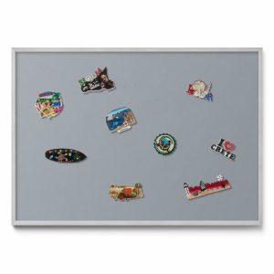 Tablica magnetyczna na magnesy, szary, srebrna rama, 100×70, Tulup 800595 Tablica magnetyczna na magnesy, szary, srebrna rama, 100×70, Tulup 800595