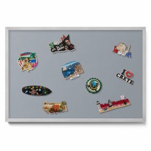 Tablica magnetyczna na magnesy, szary, srebrna rama, 60×40, Tulup 800553 Tablica magnetyczna na magnesy, szary, srebrna rama, 60×40, Tulup 800553