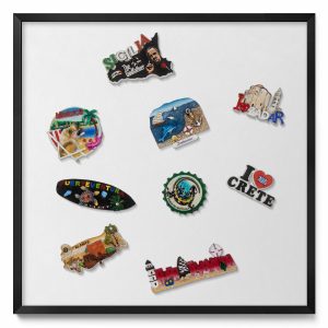 Tablica magnetyczna na ścianę, biały, czarna rama, 50×50, Tulup 793170 Tablica magnetyczna na ścianę, biały, czarna rama, 50×50, Tulup 793170