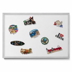 Tablica magnetyczna na ścianę, biały, srebrna rama, 60×40, Tulup 800493 Tablica magnetyczna na ścianę, biały, srebrna rama, 60×40, Tulup 800493