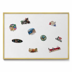 Tablica magnetyczna na ścianę, biały, złota rama, 100×70, Tulup 800617 Tablica magnetyczna na ścianę, biały, złota rama, 100×70, Tulup 800617