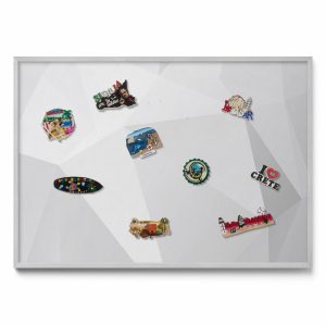 Tablica magnetyczna na ścianę, tło 3D, srebrna rama, 100×70, Tulup 800400 Tablica magnetyczna na ścianę, tło 3D, srebrna rama, 100×70, Tulup 800400