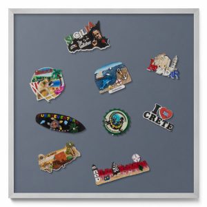 Tablica magnetyczna ozdobna, chłodny szary, srebrna rama, 50×50, Tulup 800494 Tablica magnetyczna ozdobna, chłodny szary, srebrna rama, 50×50, Tulup 800494