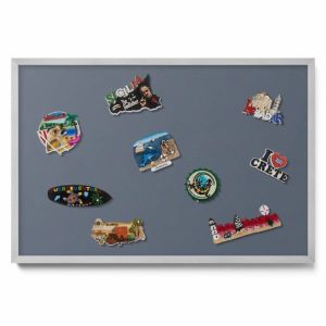 Tablica magnetyczna ozdobna, chłodny szary, srebrna rama, 60×40, Tulup 800626 Tablica magnetyczna ozdobna, chłodny szary, srebrna rama, 60×40, Tulup 800626