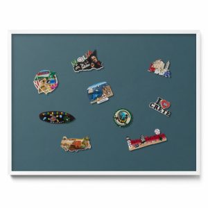Tablica magnetyczna ozdobna, ciemny morski, biała ramka, 80×60, Tulup 800399 Tablica magnetyczna ozdobna, ciemny morski, biała ramka, 80×60, Tulup 800399