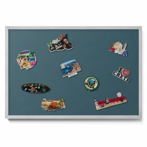 Tablica magnetyczna ozdobna, ciemny morski, srebrna rama, 60×40, Tulup 800478 Tablica magnetyczna ozdobna, ciemny morski, srebrna rama, 60×40, Tulup 800478