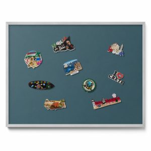 Tablica magnetyczna ozdobna, ciemny morski, srebrna rama, 80×60, Tulup 800526 Tablica magnetyczna ozdobna, ciemny morski, srebrna rama, 80×60, Tulup 800526