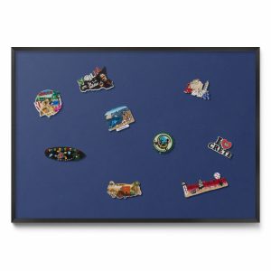 Tablica magnetyczna ozdobna, granatowy, czarna rama, 100×70, Tulup 800356 Tablica magnetyczna ozdobna, granatowy, czarna rama, 100×70, Tulup 800356