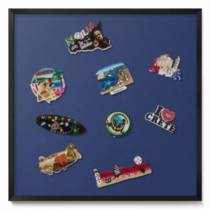 Tablica magnetyczna ozdobna, granatowy, czarna rama, 50×50, Tulup 793176 Tablica magnetyczna ozdobna, granatowy, czarna rama, 50×50, Tulup 793176