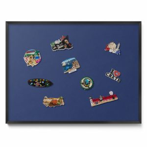 Tablica magnetyczna ozdobna, granatowy, czarna rama, 80×60, Tulup 800506 Tablica magnetyczna ozdobna, granatowy, czarna rama, 80×60, Tulup 800506
