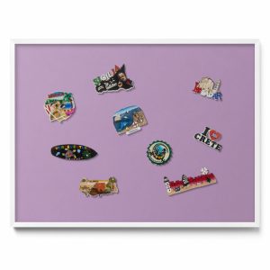 Tablica magnetyczna ozdobna, pastelowy fioletowy, biała ramka, 80×60, Tulup 800453 Tablica magnetyczna ozdobna, pastelowy fioletowy, biała ramka, 80×60, Tulup 800453