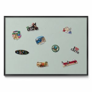 Tablica magnetyczna ozdobna, seledynowy, czarna rama, 100×70, Tulup 800603 Tablica magnetyczna ozdobna, seledynowy, czarna rama, 100×70, Tulup 800603