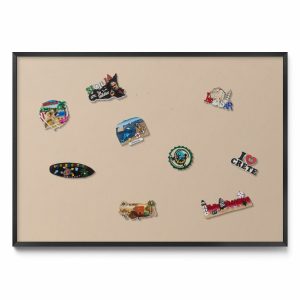 Tablica magnetyczna wisząca, beżowy, czarna rama, 100×70, Tulup 800627 Tablica magnetyczna wisząca, beżowy, czarna rama, 100×70, Tulup 800627