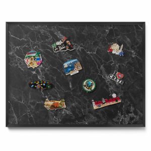 Tablica magnetyczna wisząca, czarny marmur, czarna rama, 80×60, Tulup 800445 Tablica magnetyczna wisząca, czarny marmur, czarna rama, 80×60, Tulup 800445