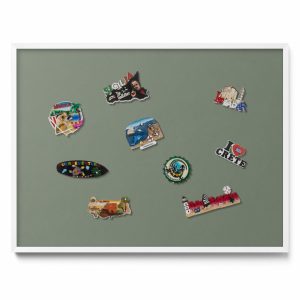 Tablica magnetyczna wisząca, kolor oliwkowy, biała ramka, 80×60, Tulup 800459 Tablica magnetyczna wisząca, kolor oliwkowy, biała ramka, 80×60, Tulup 800459
