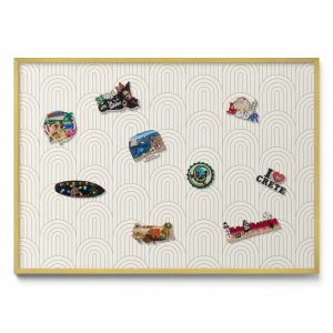 Tablica magnetyczna wisząca, łuki, złota rama, 100×70, Tulup 800383 Tablica magnetyczna wisząca, łuki, złota rama, 100×70, Tulup 800383