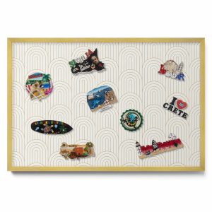 Tablica magnetyczna wisząca, łuki, złota rama, 60×40, Tulup 800619 Tablica magnetyczna wisząca, łuki, złota rama, 60×40, Tulup 800619
