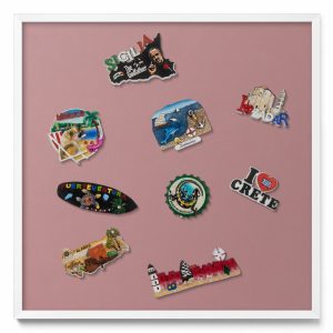 Tablica magnetyczna wisząca, pastelowy różowy, biała ramka, 50×50, Tulup 800599 Tablica magnetyczna wisząca, pastelowy różowy, biała ramka, 50×50, Tulup 800599