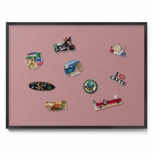 Tablica magnetyczna wisząca, pastelowy różowy, czarna rama, 80×60, Tulup 800575 Tablica magnetyczna wisząca, pastelowy różowy, czarna rama, 80×60, Tulup 800575