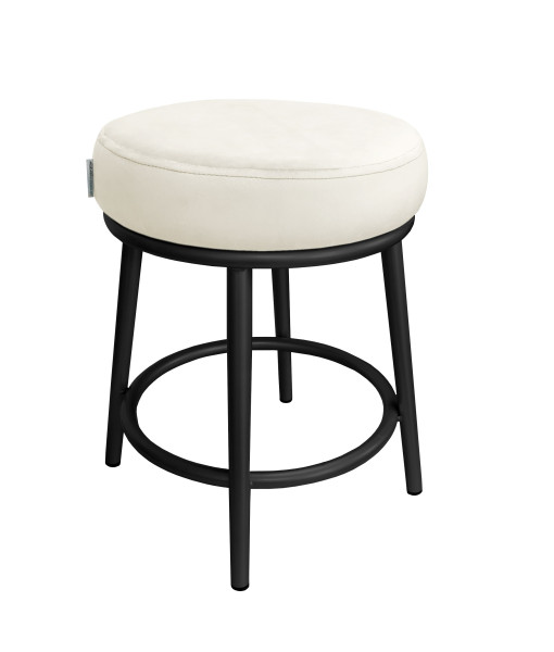 Taboret Ben tkanina Welur stelaż metalowy STOŁEK LOFT 383151