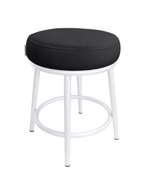Taboret Ben tkanina Welur stelaż metalowy STOŁEK LOFT 383152