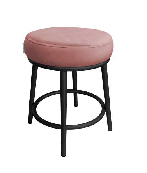 Taboret Ben tkanina Welur stelaż metalowy STOŁEK LOFT 383153