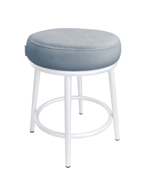 Taboret Ben tkanina Welur stelaż metalowy STOŁEK LOFT 383149