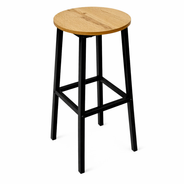Taboret dąb sękowany barowy stołek do kuchni do jadalni 32x32x65 Begryf 926242