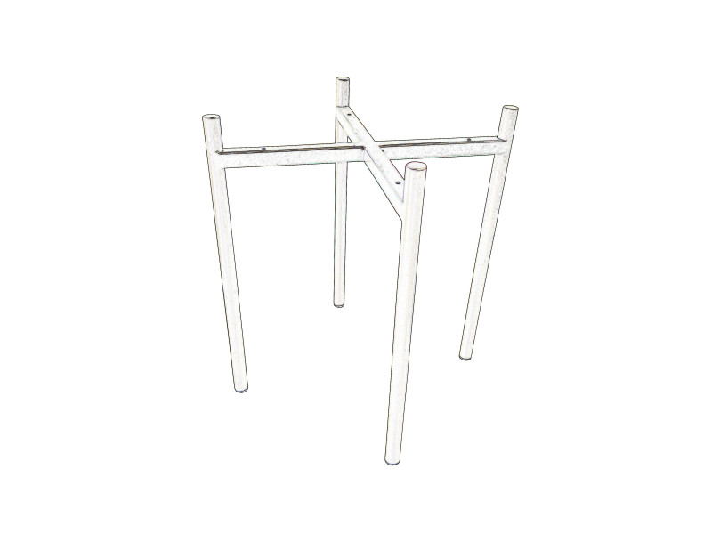 TABORET DIOR STOŁEK LOFT metal 186600