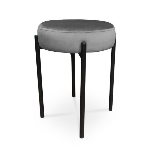 Taboret Dior w loftowym stylu / jasny szary / MG39 355330
