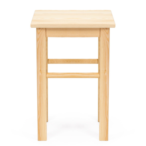 Taboret drewniany 43,5 cm stołek kuchenny, siedzisko z drewna 985996